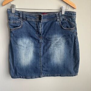 Classic Blue Denim Mini Skirt